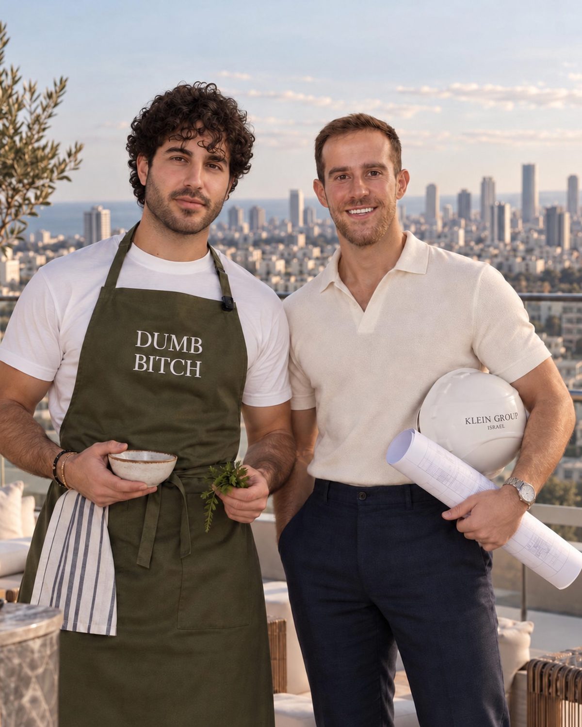 Falmer and Rafi Klein in Israel
